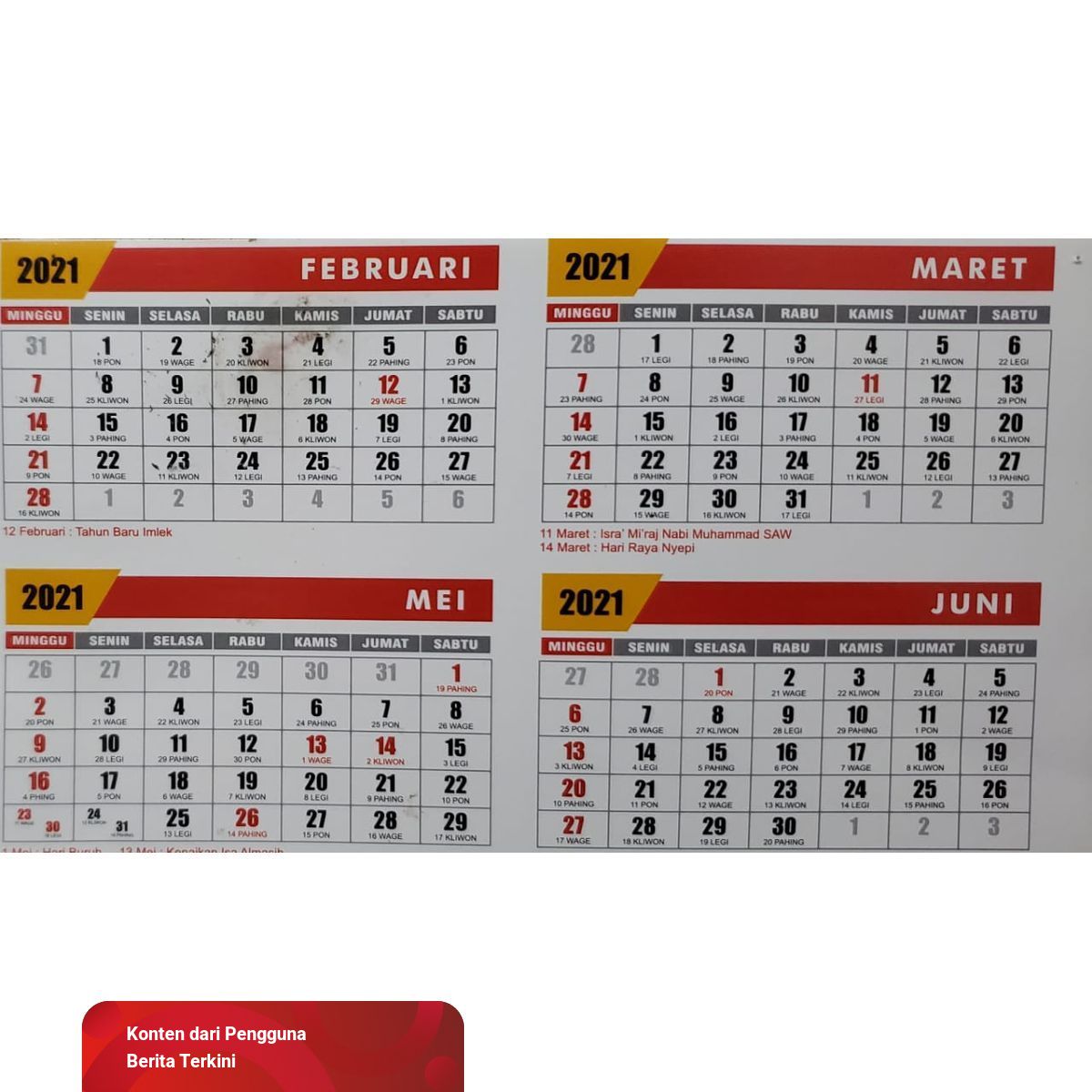 Perbedaan Kalender Jawa dan Kalender Islam Lengkap  kumparan.com