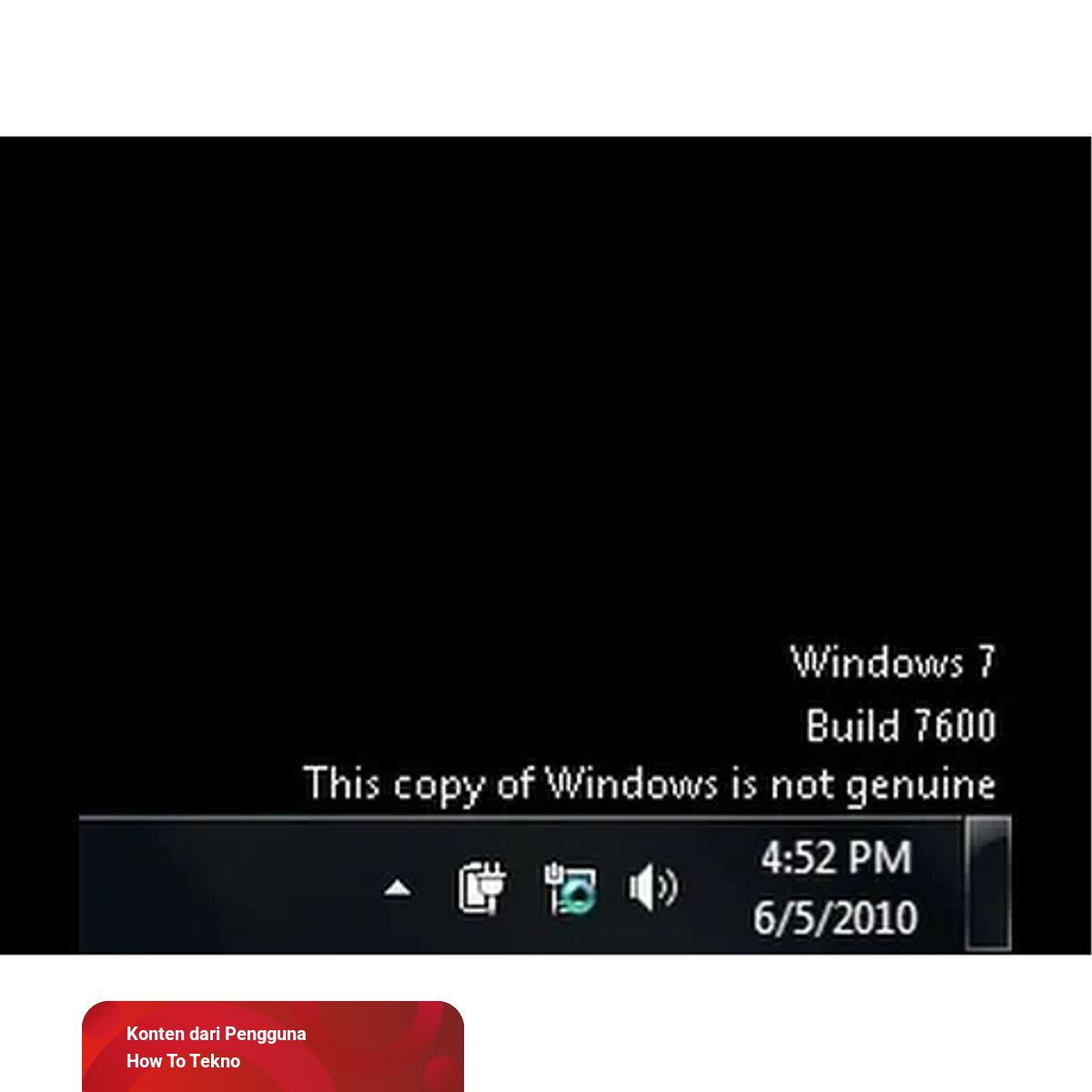 Cara Mengatasi Windows 7 Not Genuine Layar Hitam | kumparan.com