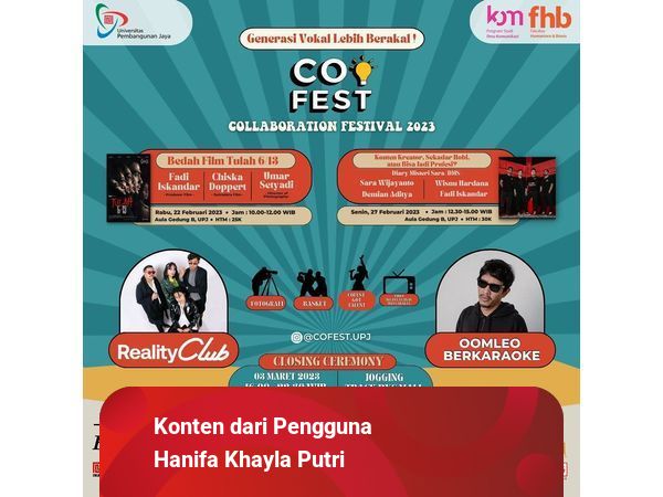 Gelar CoFest 2021, Ilmu Komunikasi UPJ Berhasil Hadirkan 1.600 Peserta