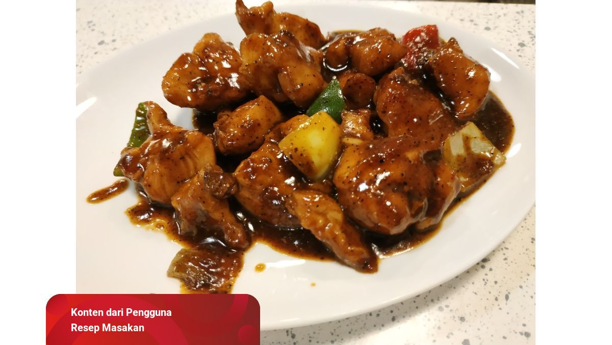 Resep Ayam Lada Hitam Pedas Pedas Sedap Kumparan Com