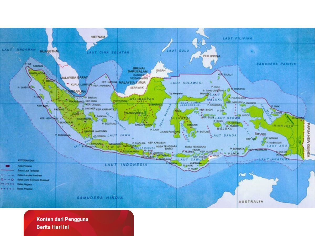Batas-Batas Wilayah Indonesia Secara Geografis | kumparan.com