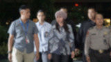 Bupati Kepulauan Talaud, Sri Wahyumi Maria Manalip tiba di gedung KPK