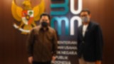 Sandiaga Uno bertemu Menteri BUMN Erick Thohir