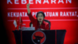 Megawati pidato di rakernas
