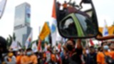 LIPSUS- JHT BPJS Ketenagakerjaan- Demo buruh di Kemnaker RI
