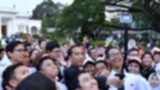 Jokowi bersama anak sekolah