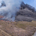 Bukit Teletubbies Bromo Terbakar