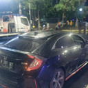 Civic Tabrak 4 Kendaraan di Senayan
