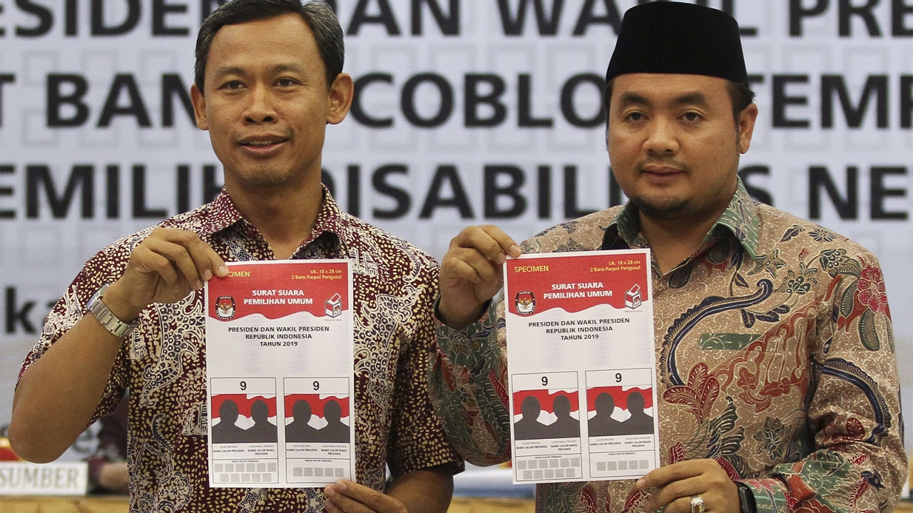 KPU, Surat suara, pemilihan Presiden dan Wakil Presiden