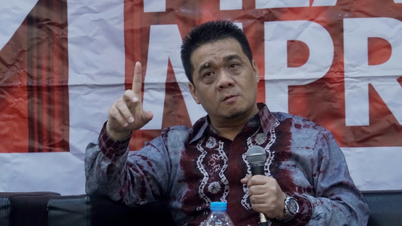 Politisi Gerindra, Ahmad Riza Patria, diskusi 'Potensi Golput di Pemilu 2019'