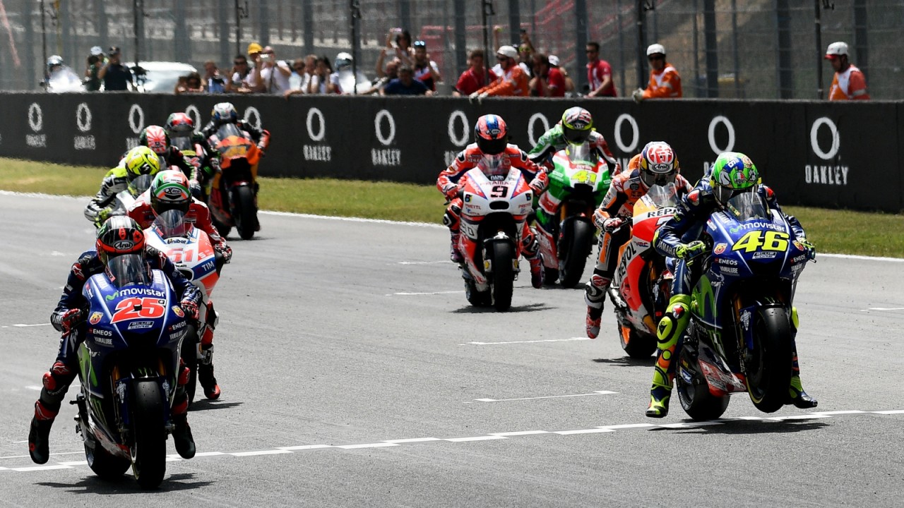 KONTEN SPESIAL SPORT MANDALIKA, Pembalap MotoGP saat melakukan start