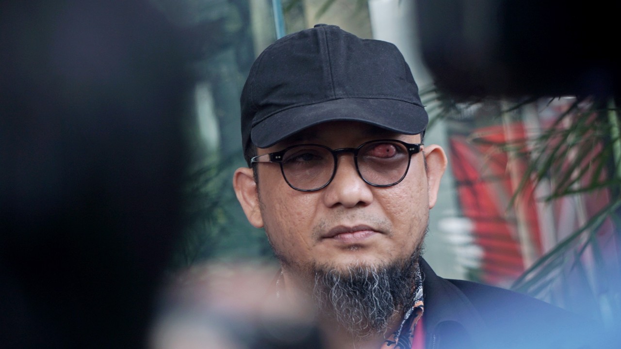 Penyidik KPK, Novel Baswedan di Gedung KPK