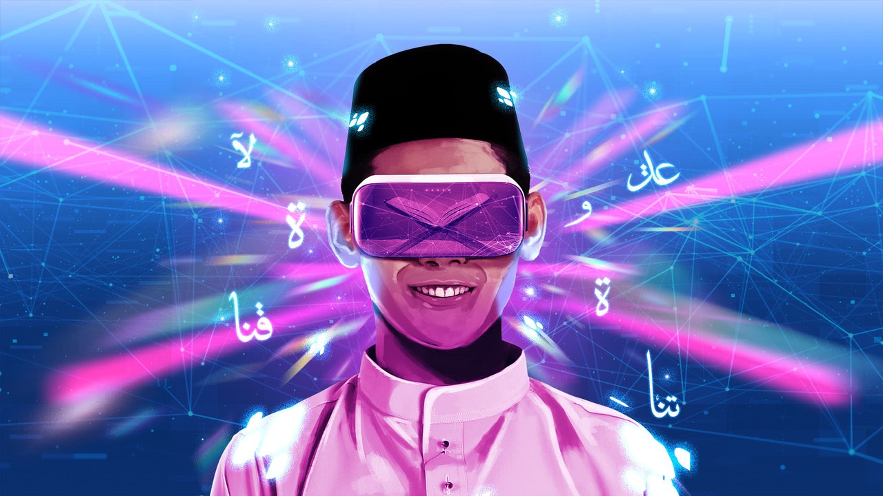 Ilustrasi pesantren virtual