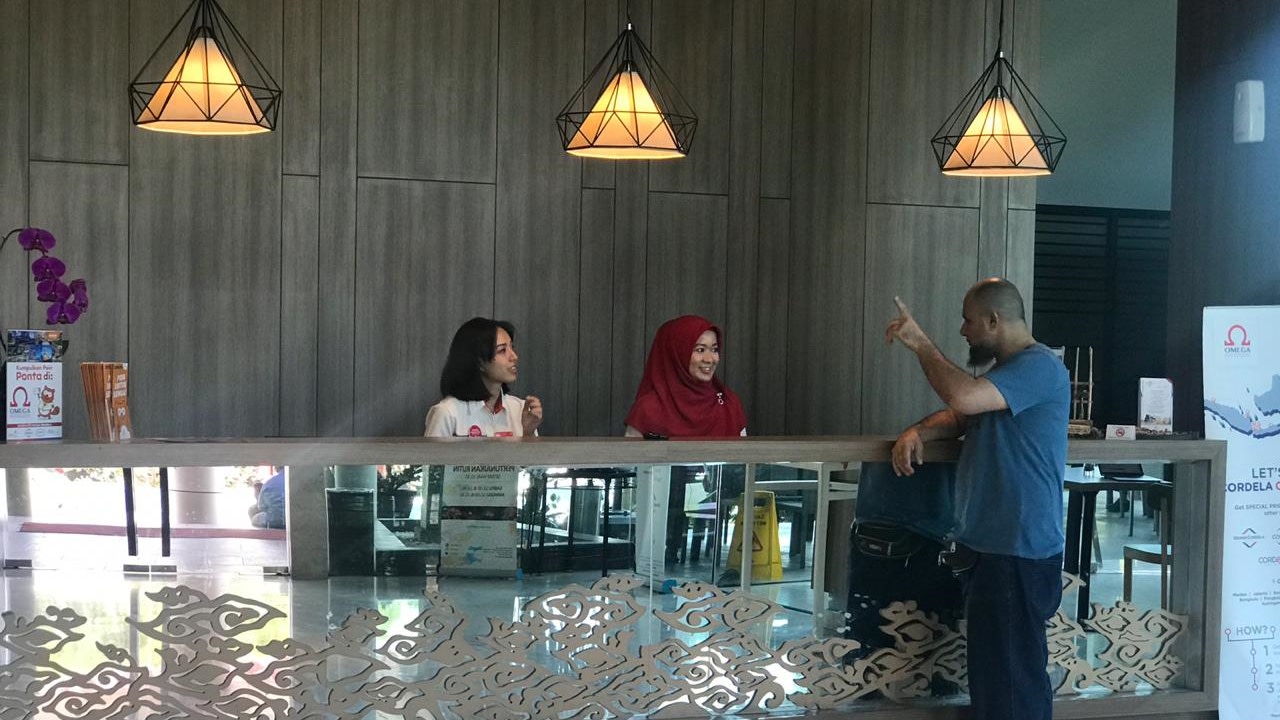 Suasana salah satu hotel di Bandung yang mati listrik