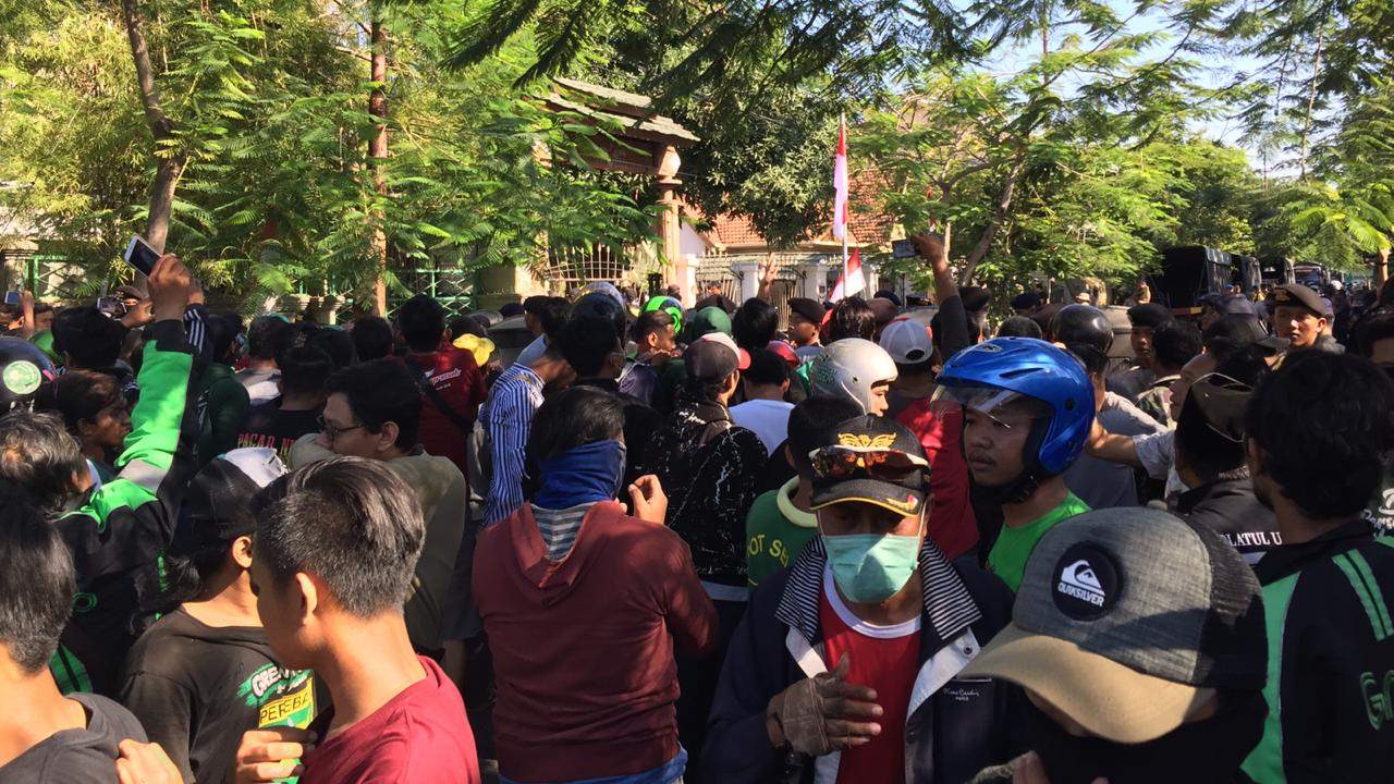 Kondisi asrama mahasiswa papua di Jalan Kalasan, Kota Surabaya.