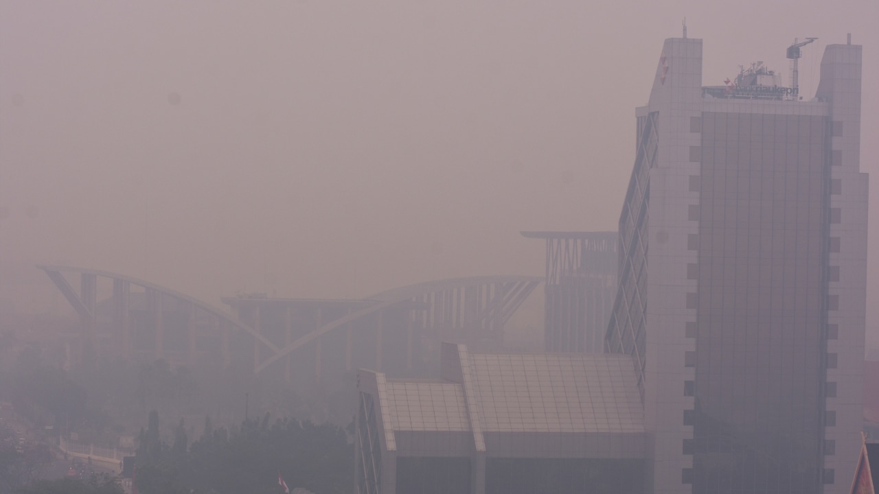 Asap dampak kebakaran Hutan dan lahan, Karhutla, Riau