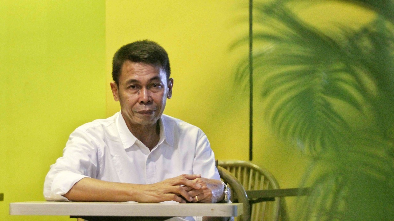 Nawawi Pomolango pimpinan KPK terpilih periode 2019-2023 saat sesi foto dengan kumparan, Jakarta, Rabu (17/9/2018)