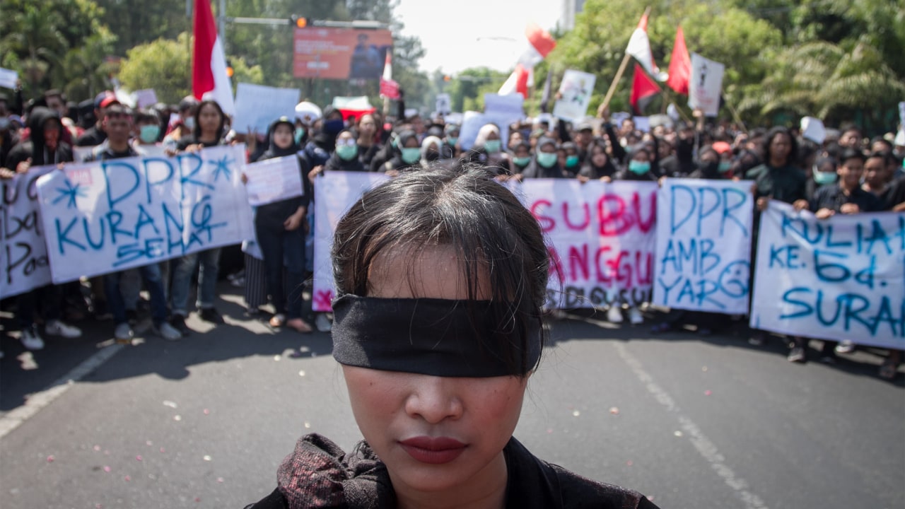 unjuk rasa tolak revisi UU KPK dan KUHP