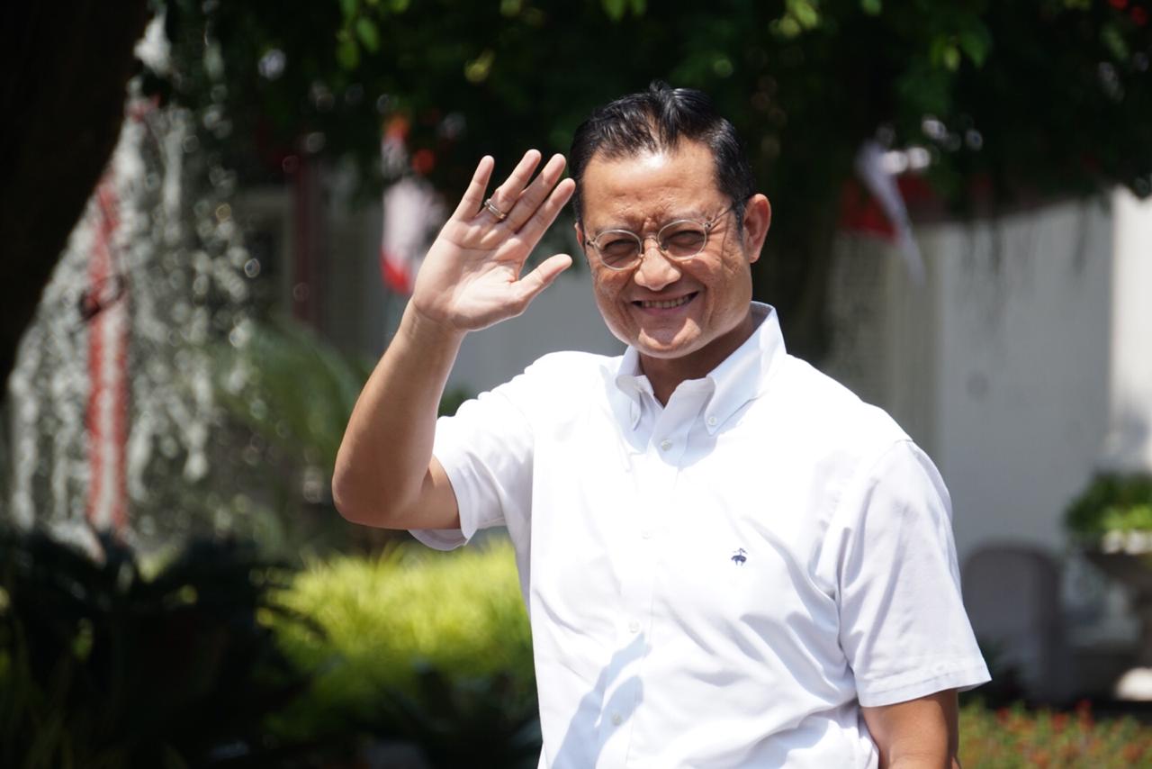 Juliari P. Batubara tiba di Kompleks Istana Kepresidenan