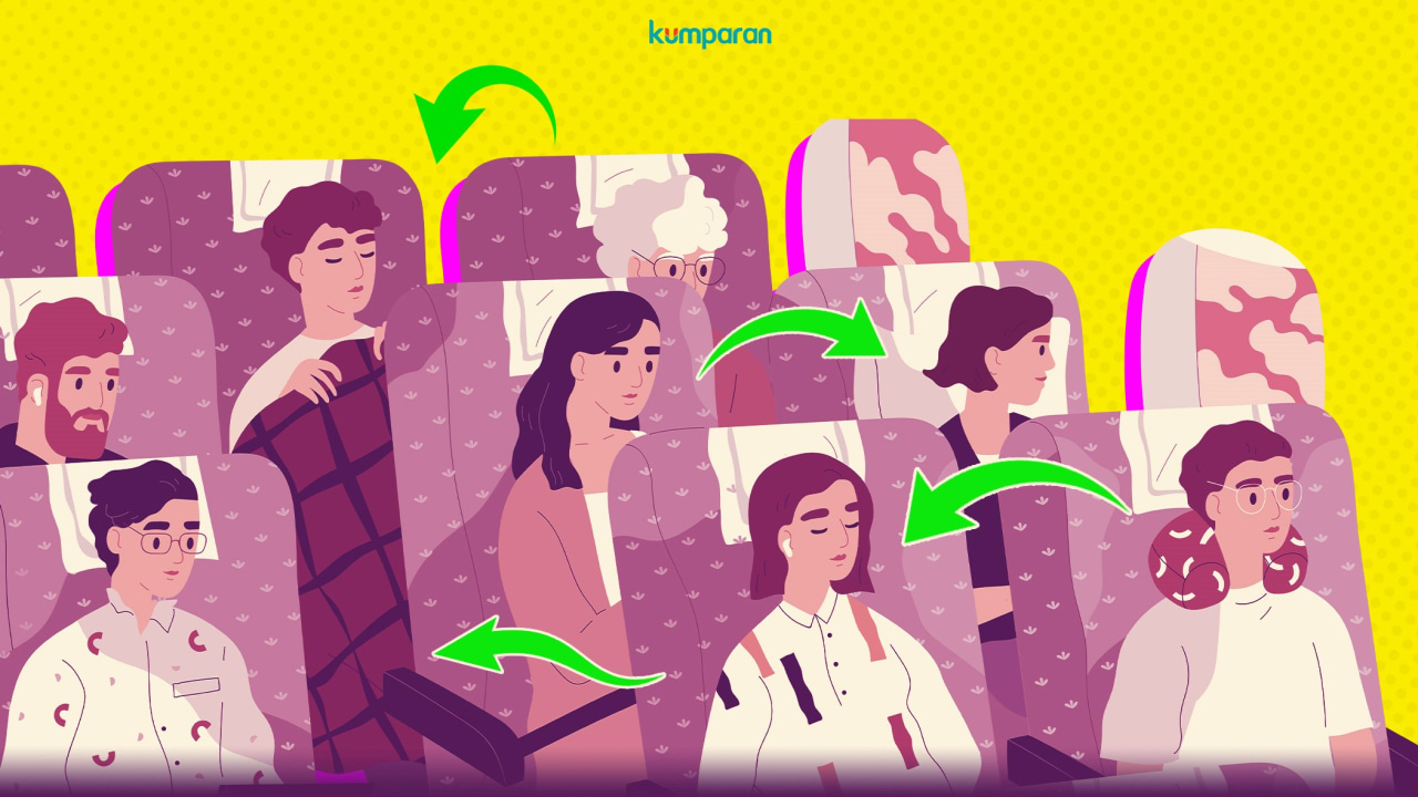 Cover Podcast: Tukar Posisi Duduk di Pesawat, Boleh?