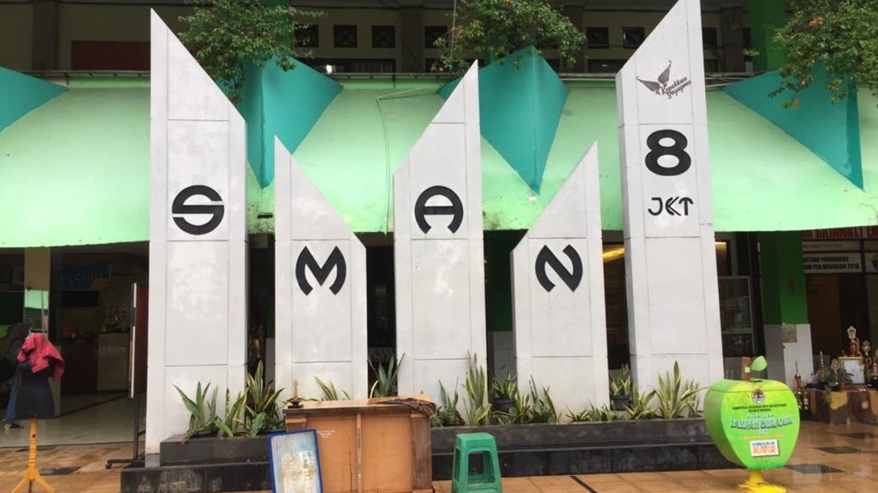 Suasana di SMAN 8 Jakarta