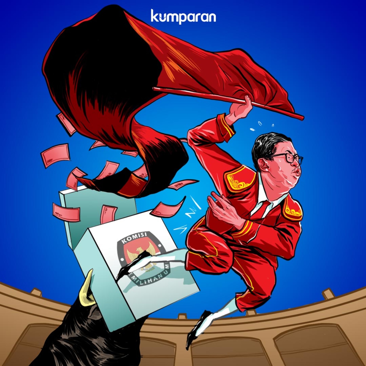 LIPSUS SUAP KPU, Hasto Kristiyanto, Krispi