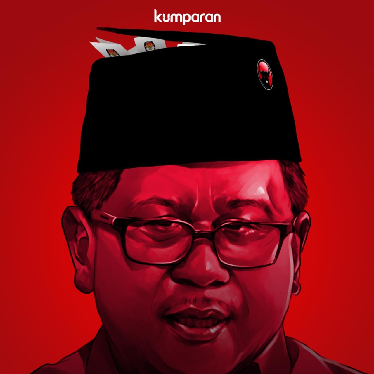 LIPSUS SUAP KPU, Hasto Kristiyanto, Krispi