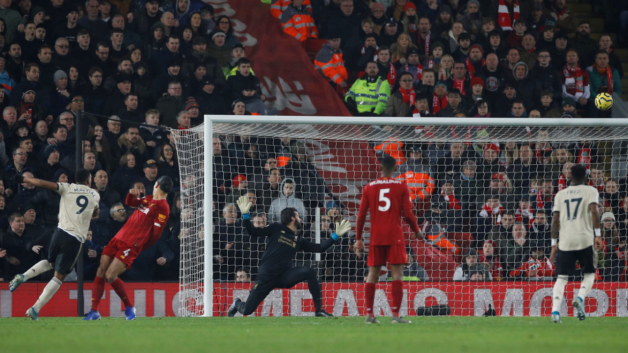 Martial, Man United vs Liverpool