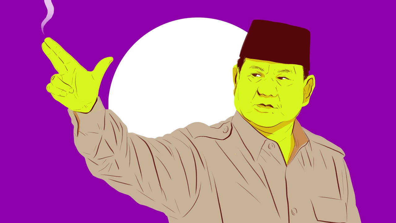 Ilustrasi Menteri Pertahanan Prabowo Subianto