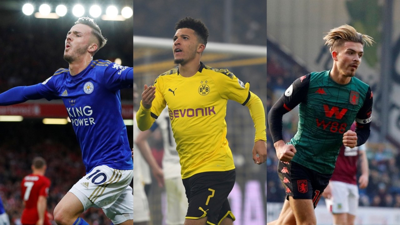 James Maddison, Jadon Sancho, Jack Grealish