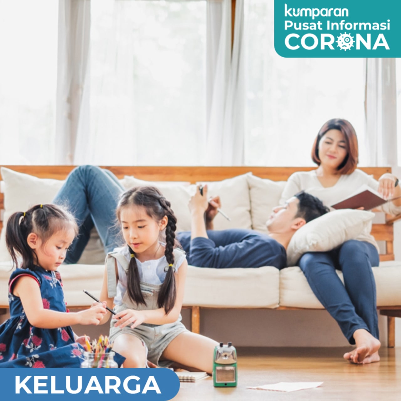 Template rubrik pusat informasi corona keluarga