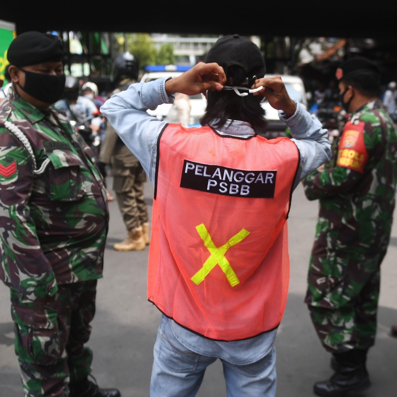 Ilustrasi PSBB Jakarta SQR