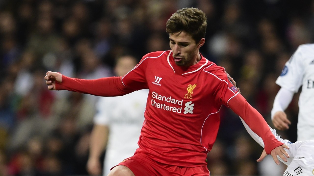 Fabio Borini berjersi Liverpool