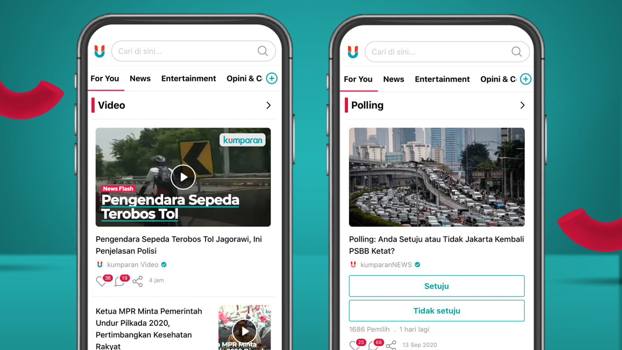 Fitur Aplikasi kumparan