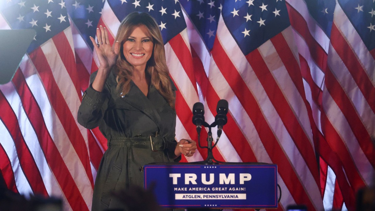 Melania Trump kampanye di Atglen-Pennsylvania,
