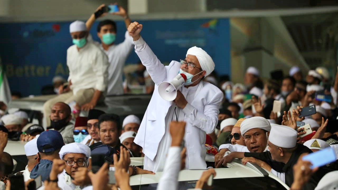 Habib Rizieq Syihab tiba di Bandara Soekarno Hatta