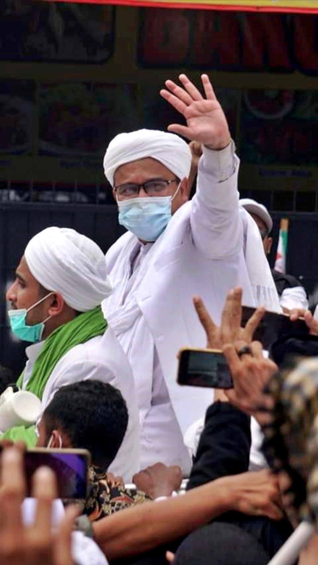PTR- Habib Rizieq Syihab tiba di Petamburan