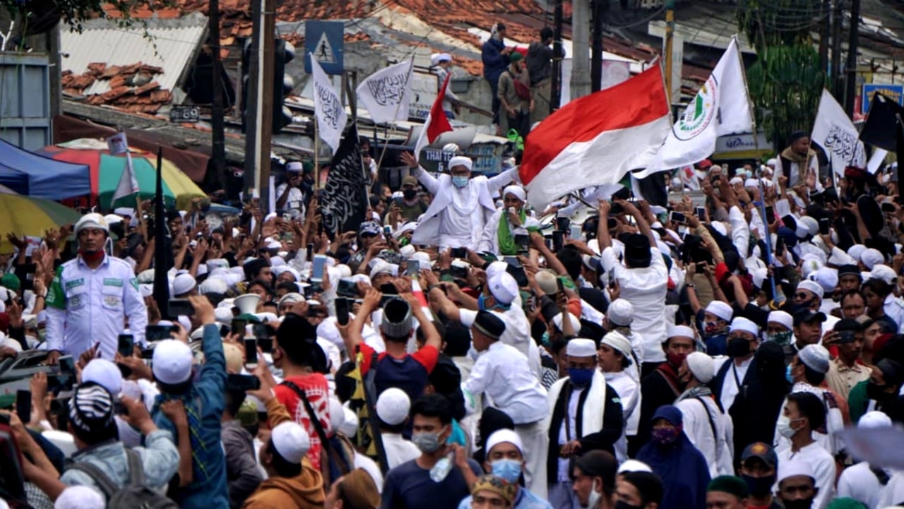 Habib Rizieq Syihab tiba di Petamburan
