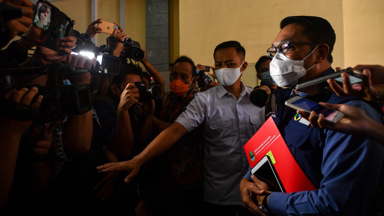 Ridwan Kamil tiba di Bareskrim Mabes Polri