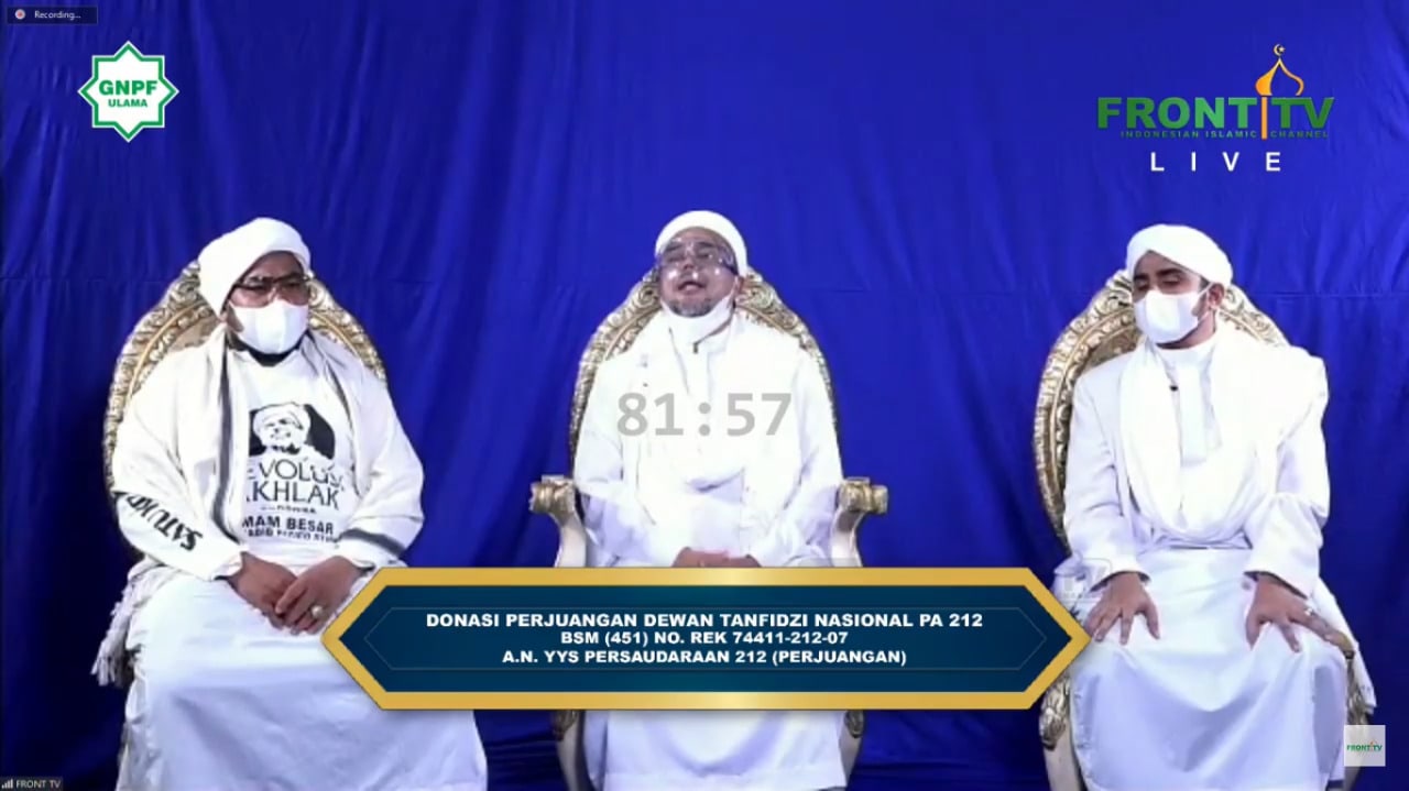 Habib Rizieq di Dialog Nasional Reuni 212