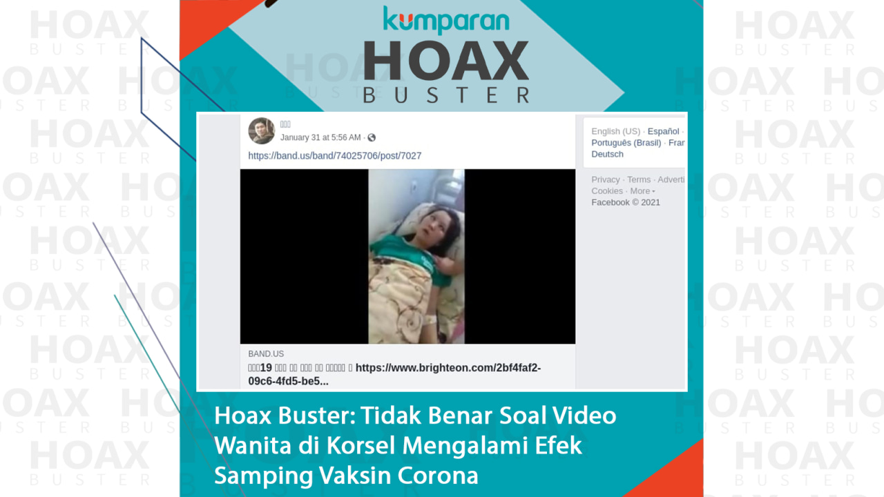 Hoaxbuster- Wanita di Korsel Mengalami Efek Samping Vaksin
