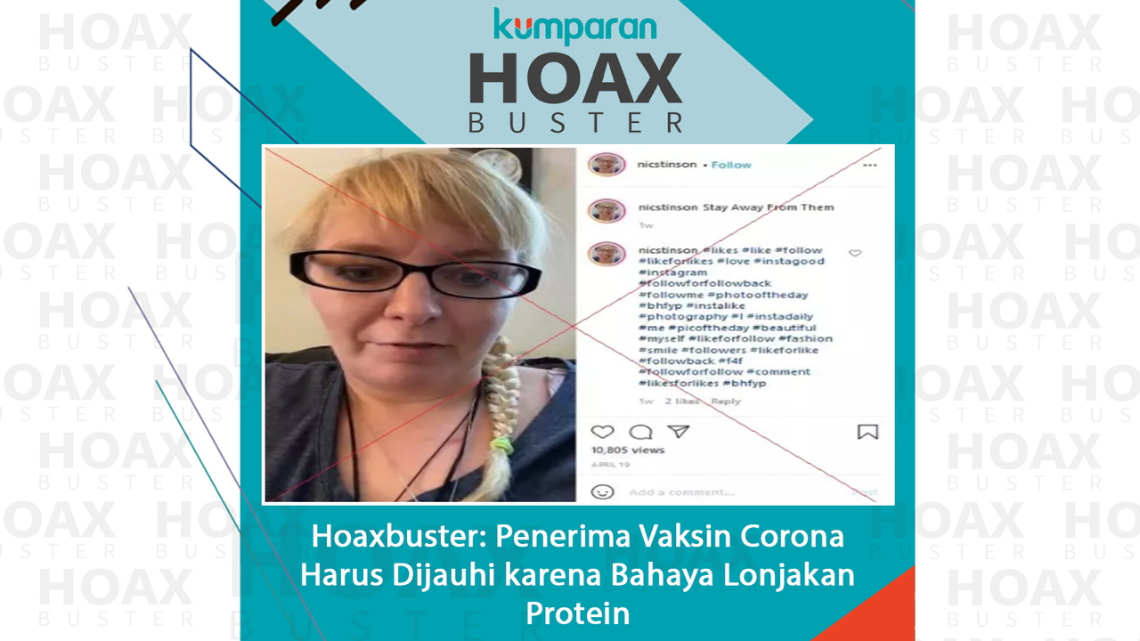 Hoaxbuster Penerima Vaksin Corona Harus Dijauhi
