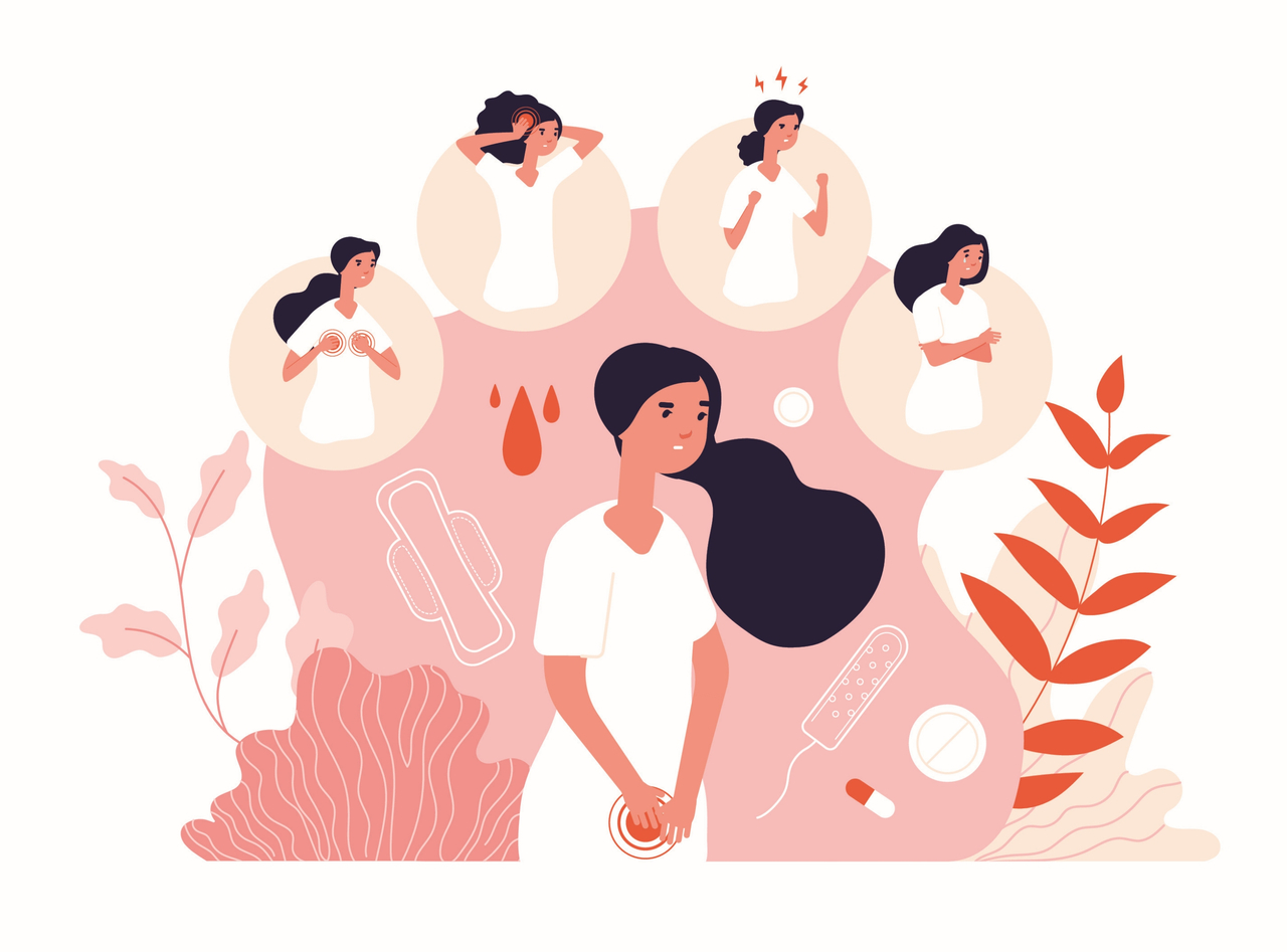 Ilustrasi menstruasi