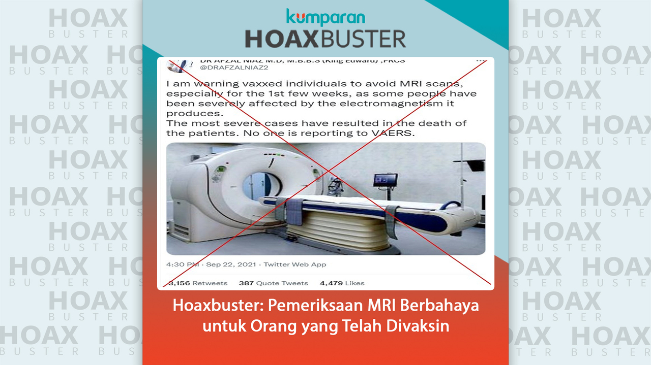 Hoaxbuster Pemeriksaan MRI Berbahaya