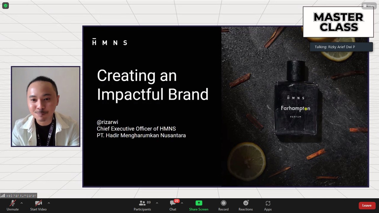 Webinar Master Classs Kumparan, Pelatihan untuk UMKM