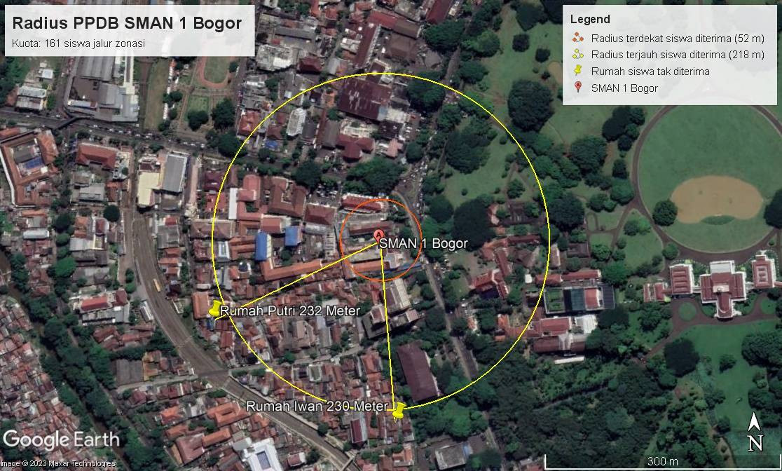 Lipsus Busuk PPDB- Radius PPDB zonasi SMAN 1 Bogor