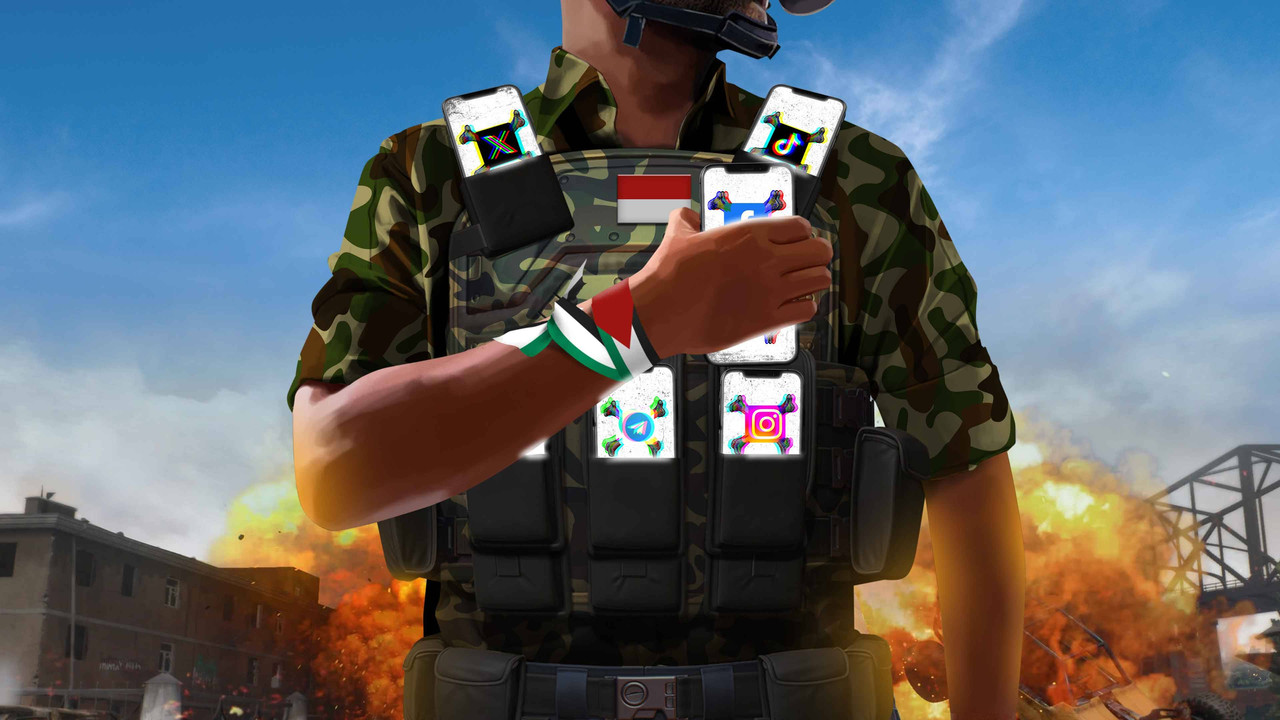 Cover Lipsus Membombardir Israel via Medsos