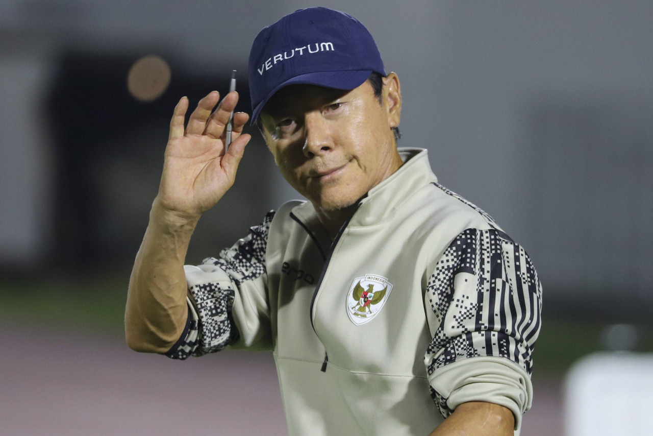 Suasana latihan Timnas Indonesia