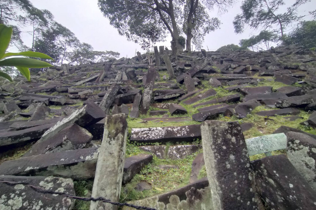 Suasana Situs Gunung Padang di Cianjur
