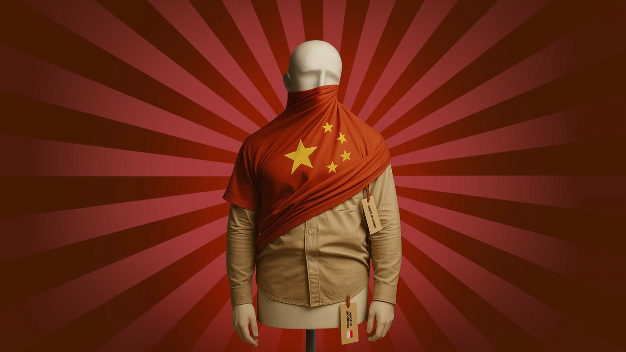 Ilustrasi rembesan impor ilegal dari China.